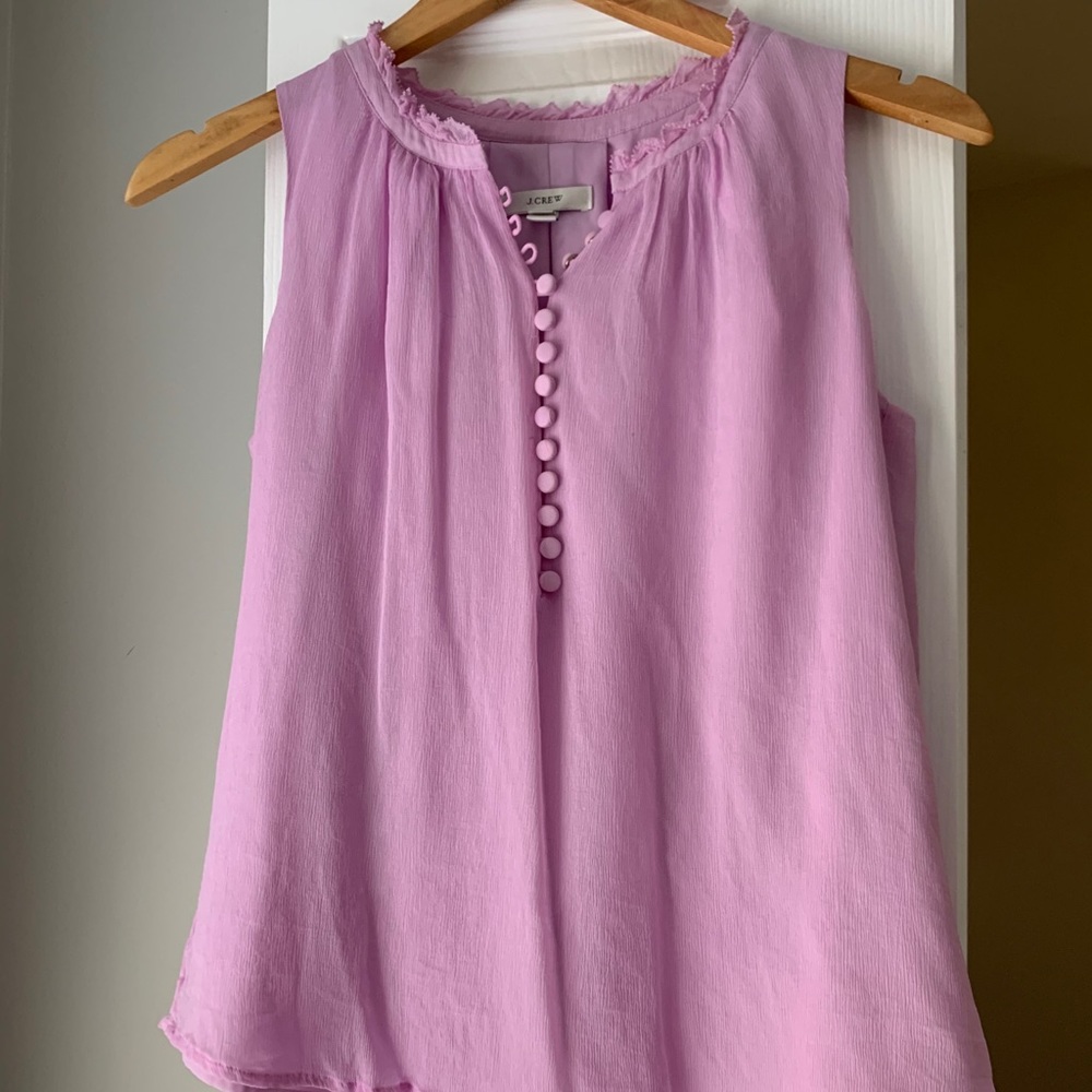 JCrew Shell Tank Top Purple Small Shirt Blouse